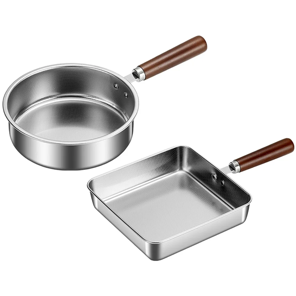 1PC Stainless Steel Flat Bottomed Pan Square Frying Pan, Round Non Pan, Flat Bottomed Pan Convenient Pour Spout Kitchen Tools
1PC Stainless Steel Flat Bottomed Pan Square Frying Pan, Round Non Pan, Flat Bottomed Pan Convenient Pour Spout Kitchen Tools