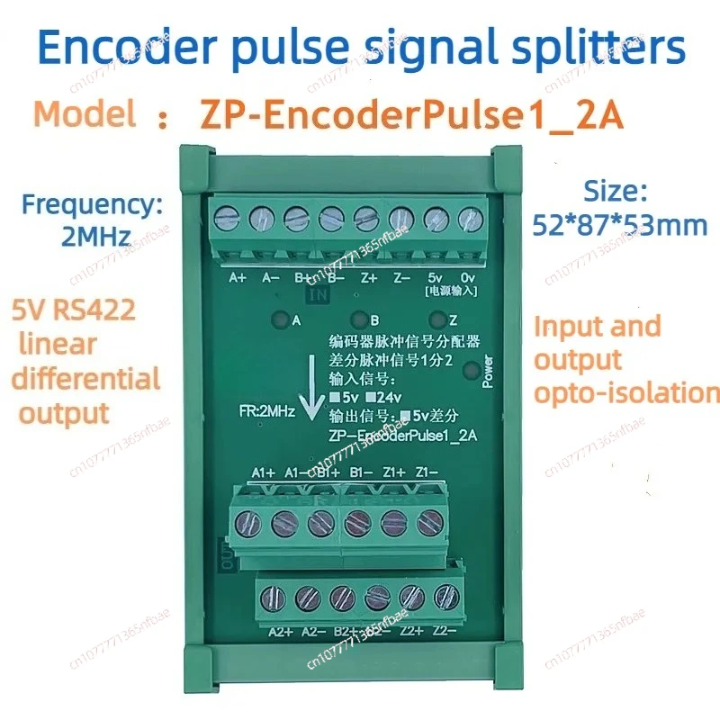 Encoder Pulse Signal Splitter Optical Scale 5v TTL or RS422 Splitter 1 Split 2 4 6 Way
Encoder Pulse Signal Splitter Optical Scale 5v TTL or RS422 Splitter 1 Split 2 4 6 Way