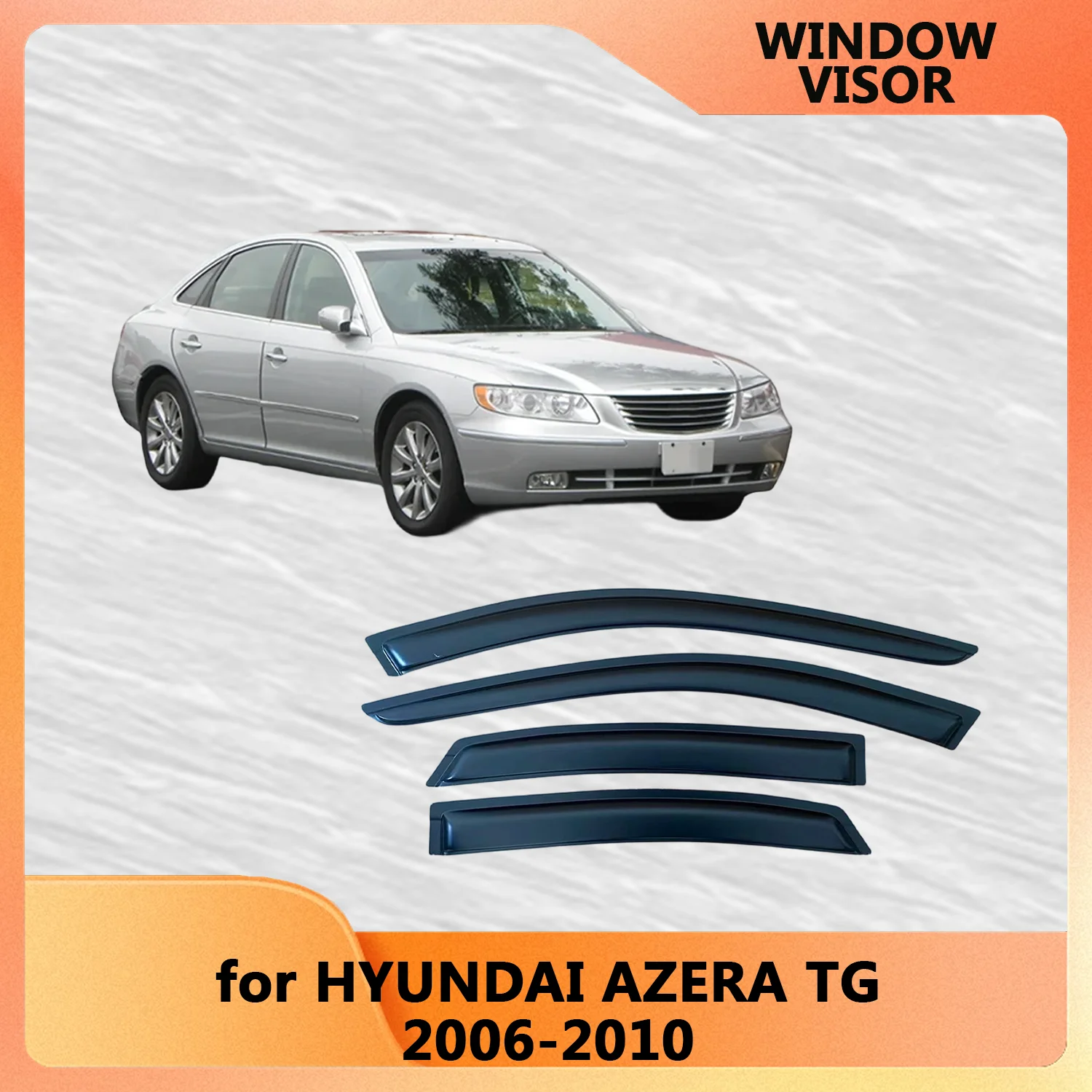Window Visor for HYUNDAI AZERA TG 2006 2007 2008 2009 2010 Weathershied Door Visor Wind Sun Rain Guards Side Out-Channel Tape On
Window Visor for HYUNDAI AZERA TG 2006 2007 2008 2009 2010 Weathershied Door Visor Wind Sun Rain Guards Side Out-Channel Tape On