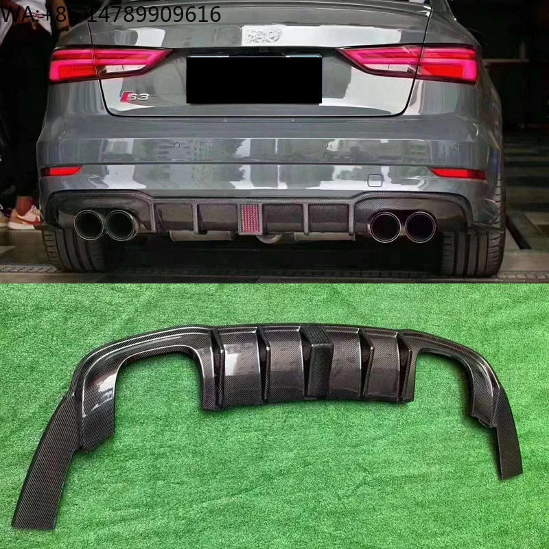 New A3 S3 Carbon Fiber Rear Diffuser with Light for A3 S3 2017-2019
New A3 S3 Carbon Fiber Rear Diffuser with Light for A3 S3 2017-2019