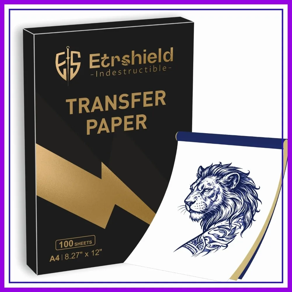 A4 Tattoo Transfer Paper 100 Sheets, 4-Layer Thermal Hectograph Paper for Real & Practice Skin, Compatible with Copier & Thermal Imager
A4 Tattoo Transfer Paper 100 Sheets, 4-Layer Thermal Hectograph Paper for Real & Practice Skin, Compatible with Copier & Thermal Imager