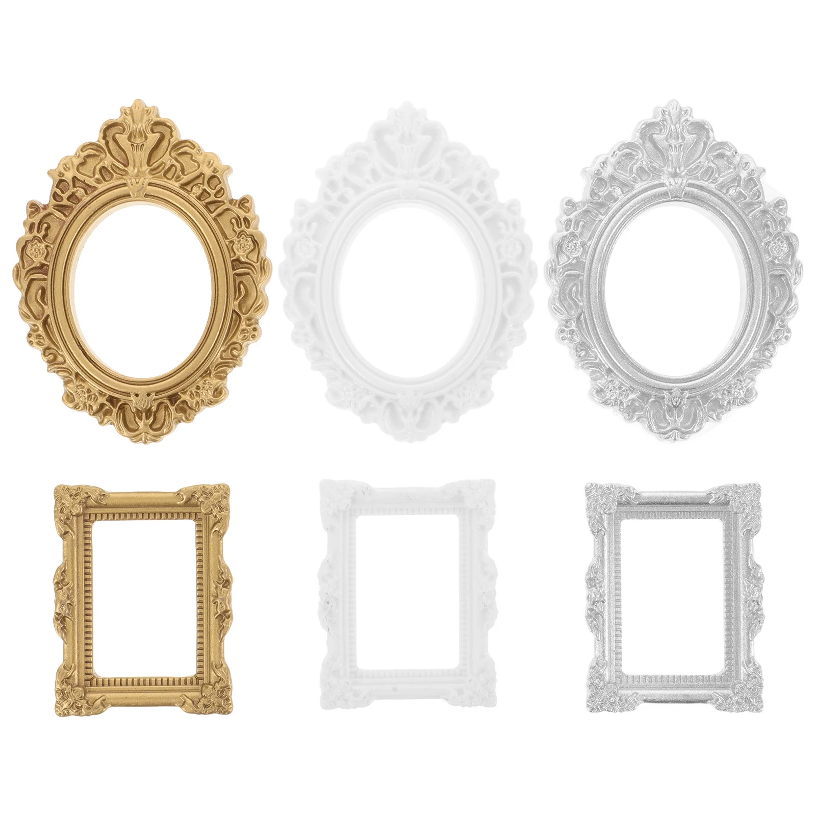 6 Pcs Photo Frame Miniature Small Decoration Decorating Picture Frames Retro Resin Decorate
6 Pcs Photo Frame Miniature Small Decoration Decorating Picture Frames Retro Resin Decorate