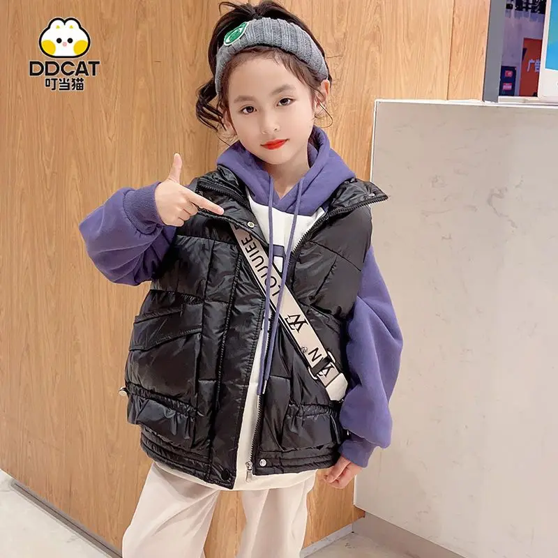 2024 Winter Down Coat Girls' Coat Waterproof Shiny Children's Outdoor Clothing Dingdang Cat Girls' Vest Thickened Sweetheart W11
2024 Winter Down Coat Girls' Coat Waterproof Shiny Children's Outdoor Clothing Dingdang Cat Girls' Vest Thickened Sweetheart W11