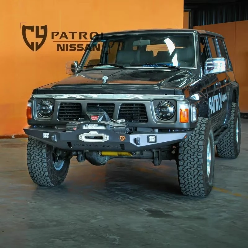 The CY Y60 Modified Front Bumper Is Suitable For The Patrol Y60 Off-road Front Bumper With A Winch Bracket
The CY Y60 Modified Front Bumper Is Suitable For The Patrol Y60 Off-road Front Bumper With A Winch Bracket