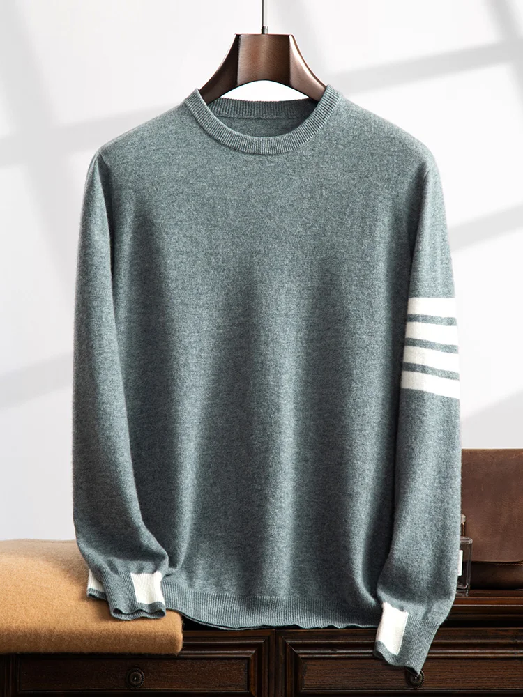 Choice Autumn Winter Men's 100% Cashmere Sweater O-neck Long Sleeve Pullover Basic Soft Warm Cashmere Knitwear Smart Casual Tops
Choice Autumn Winter Men's 100% Cashmere Sweater O-neck Long Sleeve Pullover Basic Soft Warm Cashmere Knitwear Smart Casual Tops