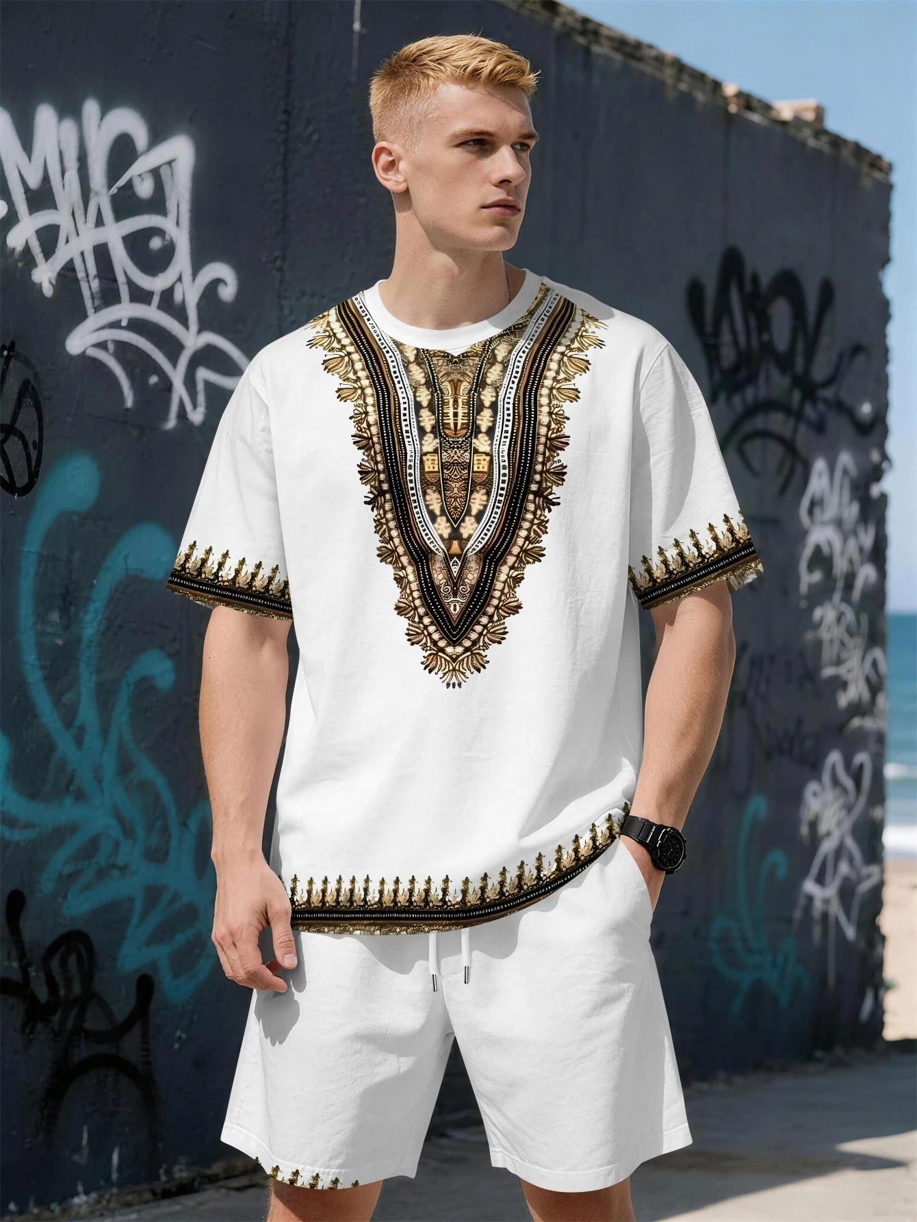 2026 Summer New Men's Short-Sleeved Set - 3D Trendy Beach Style Print - Fashionable Comfortable Lightweight and Soft
2026 Summer New Men's Short-Sleeved Set - 3D Trendy Beach Style Print - Fashionable Comfortable Lightweight and Soft