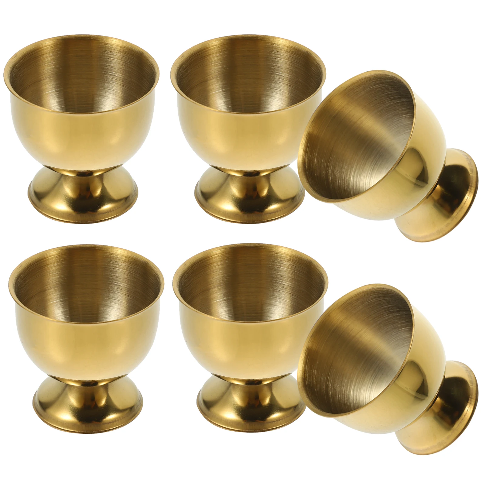 6pcs Golden Stainless Steel Egg Cup Steel Egg Cups Holders for Boiled Eggs Stable Base Design Kitchen Bar Supplies
6pcs Golden Stainless Steel Egg Cup Steel Egg Cups Holders for Boiled Eggs Stable Base Design Kitchen Bar Supplies