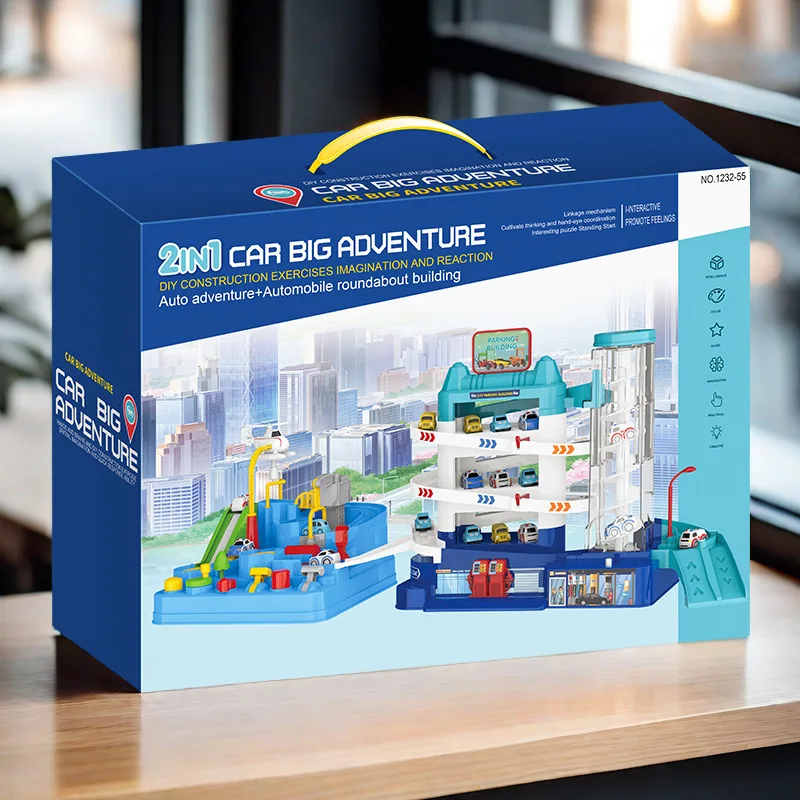 New 2-in-1 level-breaking adventure game gift box Multi-layer scene track assembly toys
New 2-in-1 level-breaking adventure game gift box Multi-layer scene track assembly toys