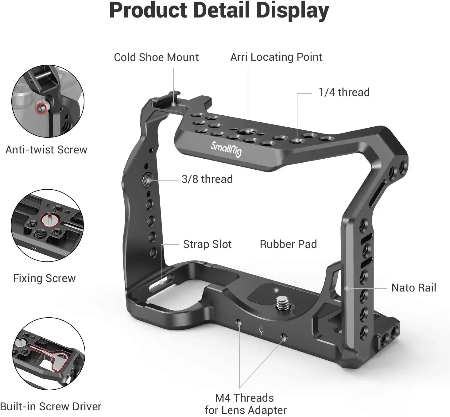 New SMALLRIG Camera Cage Only for Alpha 7S III / A7S III / A7SIII / A7S3 - 2999
New SMALLRIG Camera Cage Only for Alpha 7S III / A7S III / A7SIII / A7S3 - 2999