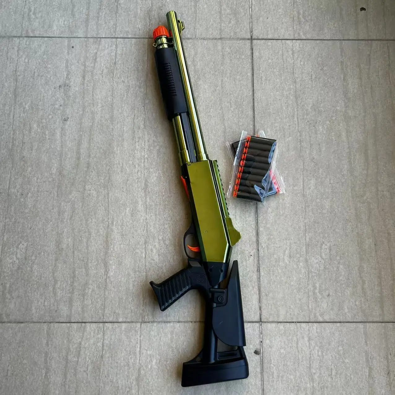 XM1014 Gold Blue Shell Ejecting Soft Bullet Toy Gun | S686 Battle Model for Boys | Realistic Shell Throwing Design
XM1014 Gold Blue Shell Ejecting Soft Bullet Toy Gun | S686 Battle Model for Boys | Realistic Shell Throwing Design