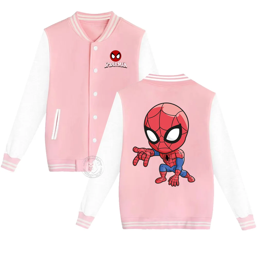 Kids Fall/Winter Marvel Little Spider-Man Printed Youth Baseball Uniforms for boys and girls 2-14 years old thickened warm styli
Kids Fall/Winter Marvel Little Spider-Man Printed Youth Baseball Uniforms for boys and girls 2-14 years old thickened warm styli