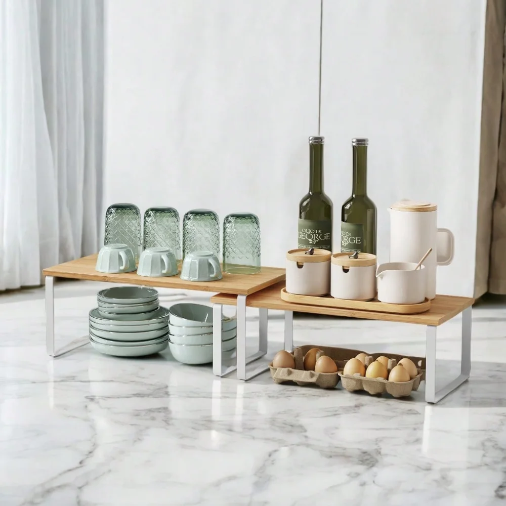 Kitchen Counter Shelves Set Of 4 Stackable Cabinet Organizer Shelf, Spice Rack, Metal And Engineered Wood Storage
Kitchen Counter Shelves Set Of 4 Stackable Cabinet Organizer Shelf, Spice Rack, Metal And Engineered Wood Storage