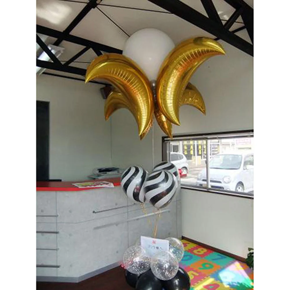 5 pcs Aluminum Foil Balloons Crescent Moon Shaped Wedding Birthday Party Decorations Reusable Helium Air Filled
5 pcs Aluminum Foil Balloons Crescent Moon Shaped Wedding Birthday Party Decorations Reusable Helium Air Filled