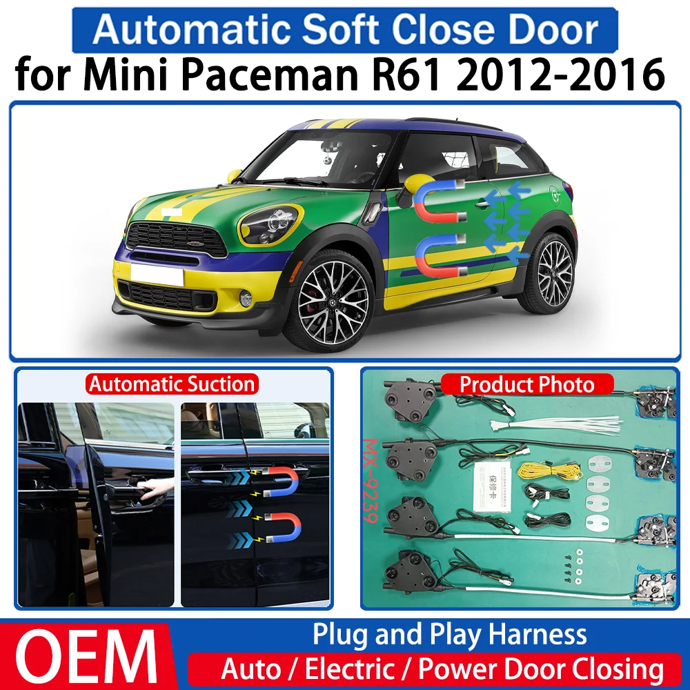 ZJCGO for Mini Paceman R61 2012-2016 Car OEM Automatic Soft Close Door Electric Suction Kit Auto Power Closing System Plug&play
ZJCGO for Mini Paceman R61 2012-2016 Car OEM Automatic Soft Close Door Electric Suction Kit Auto Power Closing System Plug&play