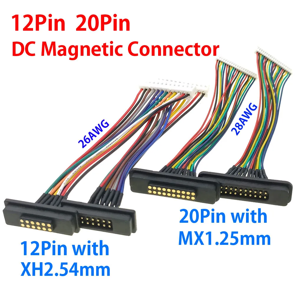 12Pin 20Pin DC Magnetic Pogo Pin Connector 2A Pogopin Male and Female With Cable Spring Loaded DC Power Socket with terminals
12Pin 20Pin DC Magnetic Pogo Pin Connector 2A Pogopin Male and Female With Cable Spring Loaded DC Power Socket with terminals