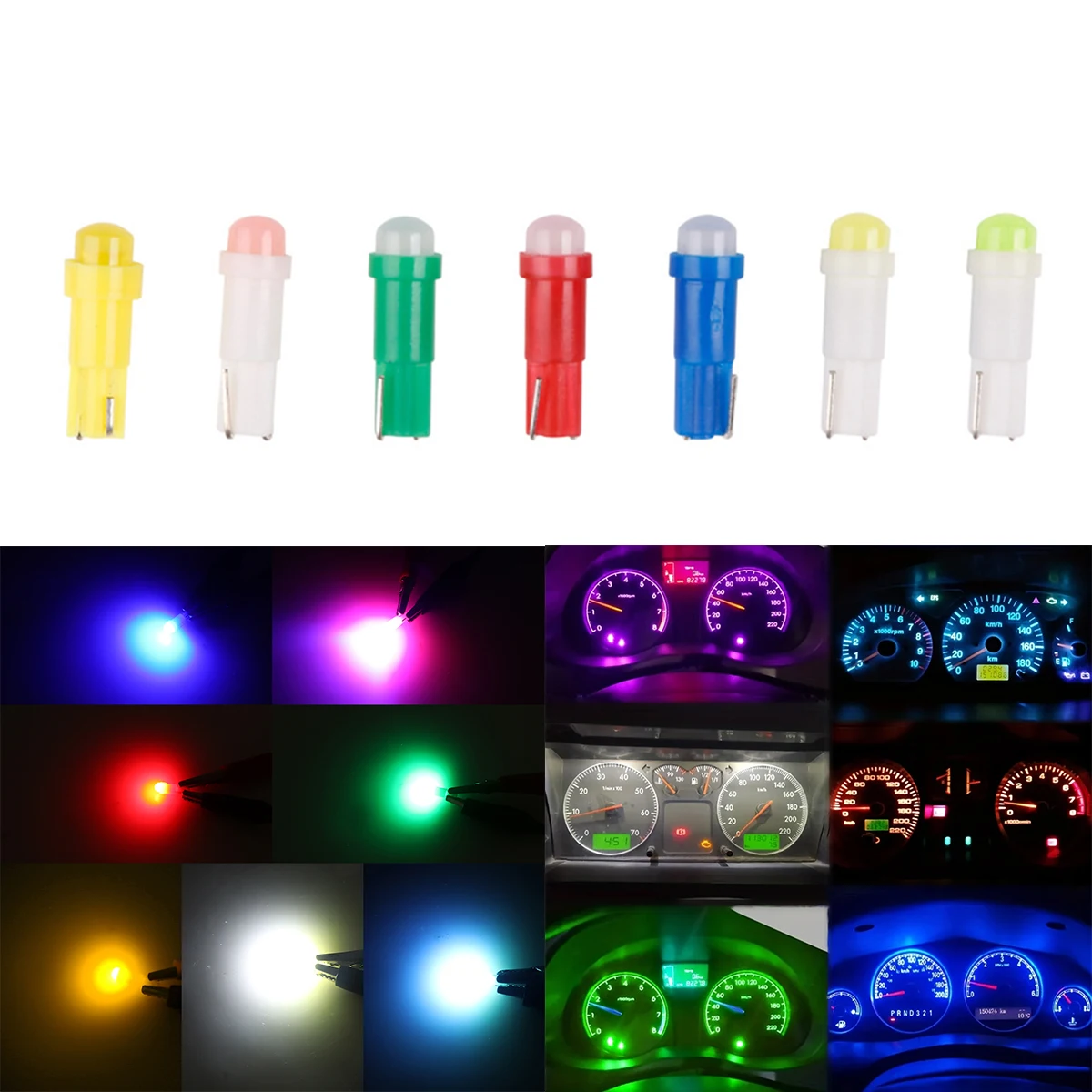 10/20 шт. автомобильных светодиодных ламп T5 W3W для приборной панели, силиконовые индикаторы, лампы для приборов, внутренние лампы для чтения в салоне автомобиля, 12В
10/20 шт. автомобильных светодиодных ламп T5 W3W для приборной панели, силиконовые индикаторы, лампы для приборов, внутренние лампы для чтения в салоне автомобиля, 12В