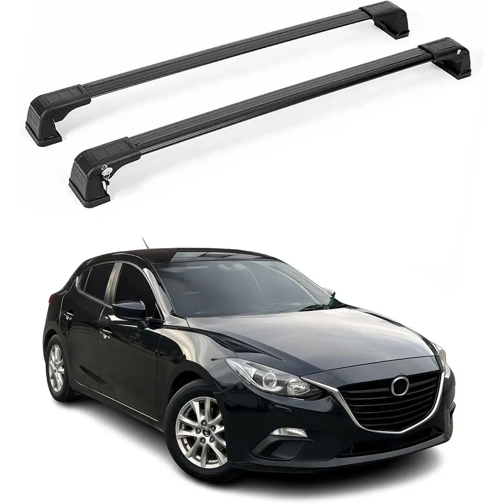 Roof Rack Cross Bars for Mazda 3 Sedan 2010-2013 Lockable 165Lbs Aluminium Black 2Pcs fits Fixpoints Cargo Carriers Kayak Canoe
Roof Rack Cross Bars for Mazda 3 Sedan 2010-2013 Lockable 165Lbs Aluminium Black 2Pcs fits Fixpoints Cargo Carriers Kayak Canoe