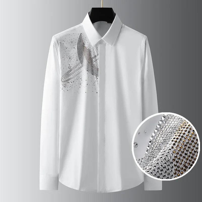 Trendy Spring and Autumn Universe Starry Sky Hot Diamond Slimming Long Sleeve Men's Trendy Business Casual Shirt
Trendy Spring and Autumn Universe Starry Sky Hot Diamond Slimming Long Sleeve Men's Trendy Business Casual Shirt