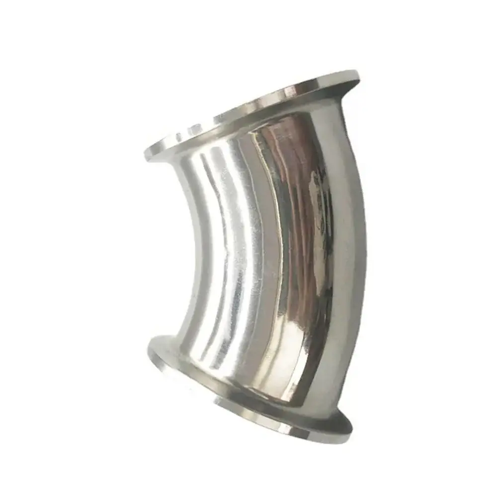 1-3/4" Stainless Steel 316 Tri Clamp OD 64mm Sanitary 45 Degree Elbow Pipe Fitting
1-3/4" Stainless Steel 316 Tri Clamp OD 64mm Sanitary 45 Degree Elbow Pipe Fitting