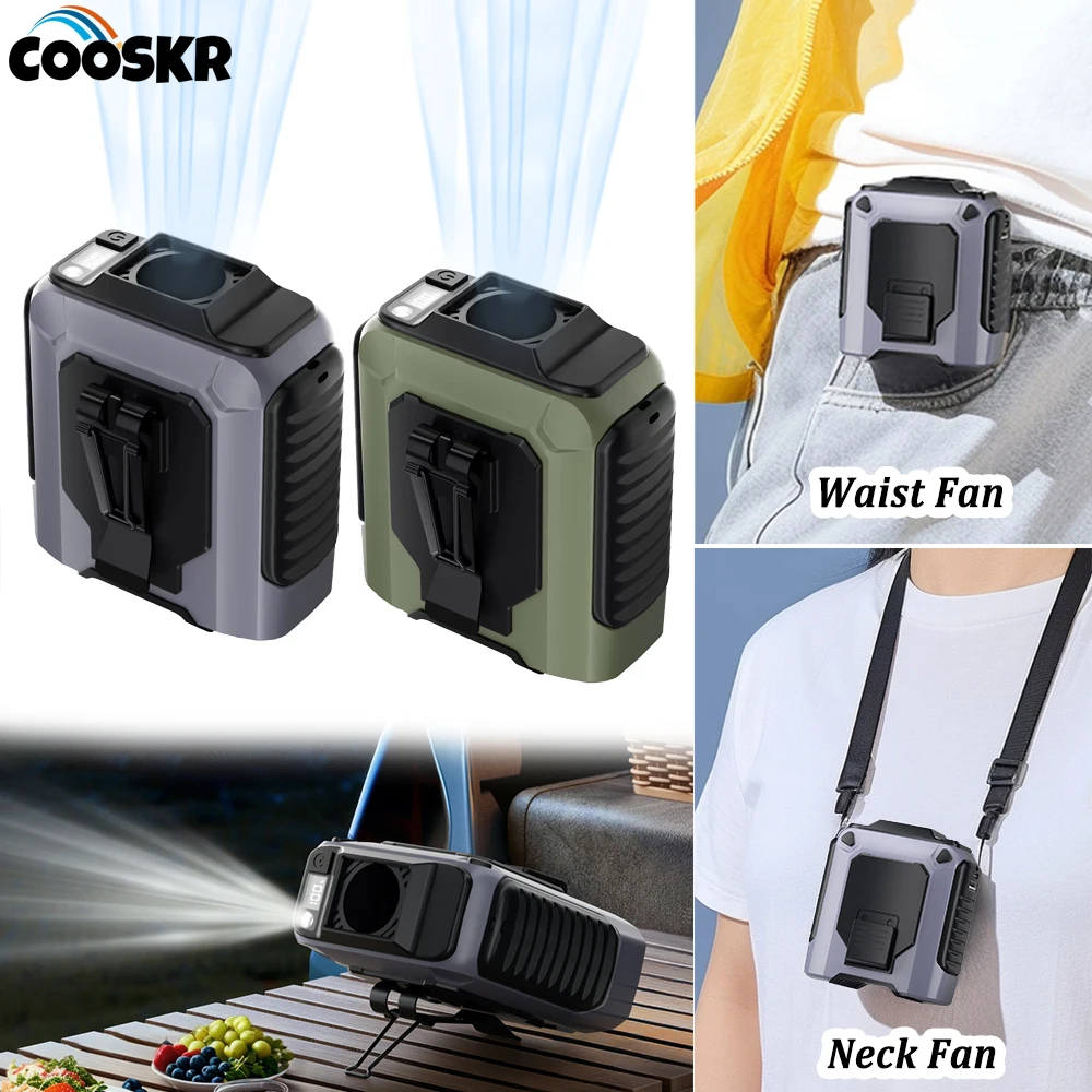 Waist Fan Portable Hanging Neck Fan Mini Outdoor Camping Waist Clip Fan with Power Bank LED Light Rechargeable Electric Fan
Waist Fan Portable Hanging Neck Fan Mini Outdoor Camping Waist Clip Fan with Power Bank LED Light Rechargeable Electric Fan