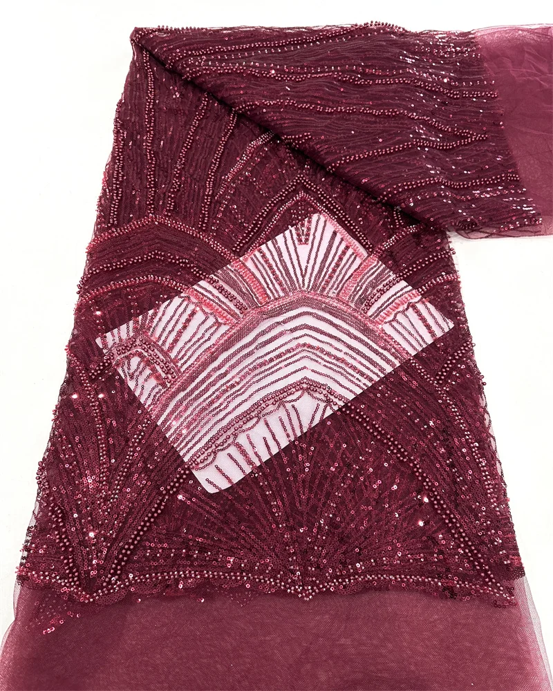African Mesh Groom Lace Fabric 2025 High Quality French Sequins Lace Fabric Nigerian Lace Fabric For Wedding Women Dress
African Mesh Groom Lace Fabric 2025 High Quality French Sequins Lace Fabric Nigerian Lace Fabric For Wedding Women Dress