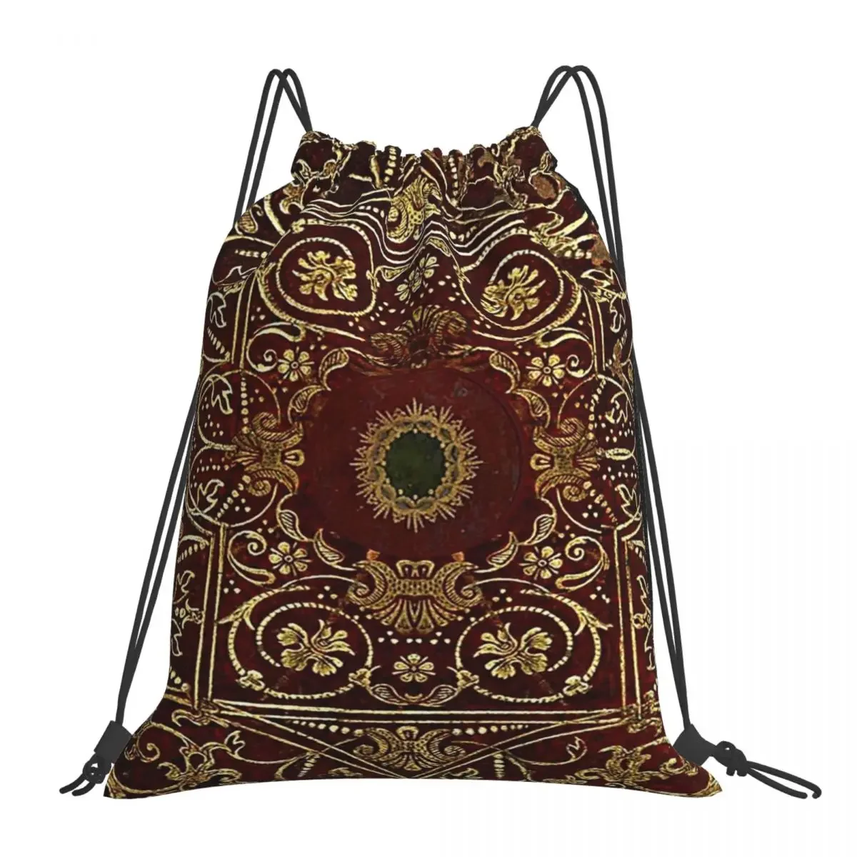 Elizabethan Style Gilded Leather Old Book Cover Backpacks Portable Drawstring Bags Drawstring Bundle Pocket Storage Bag BookBag
Elizabethan Style Gilded Leather Old Book Cover Backpacks Portable Drawstring Bags Drawstring Bundle Pocket Storage Bag BookBag