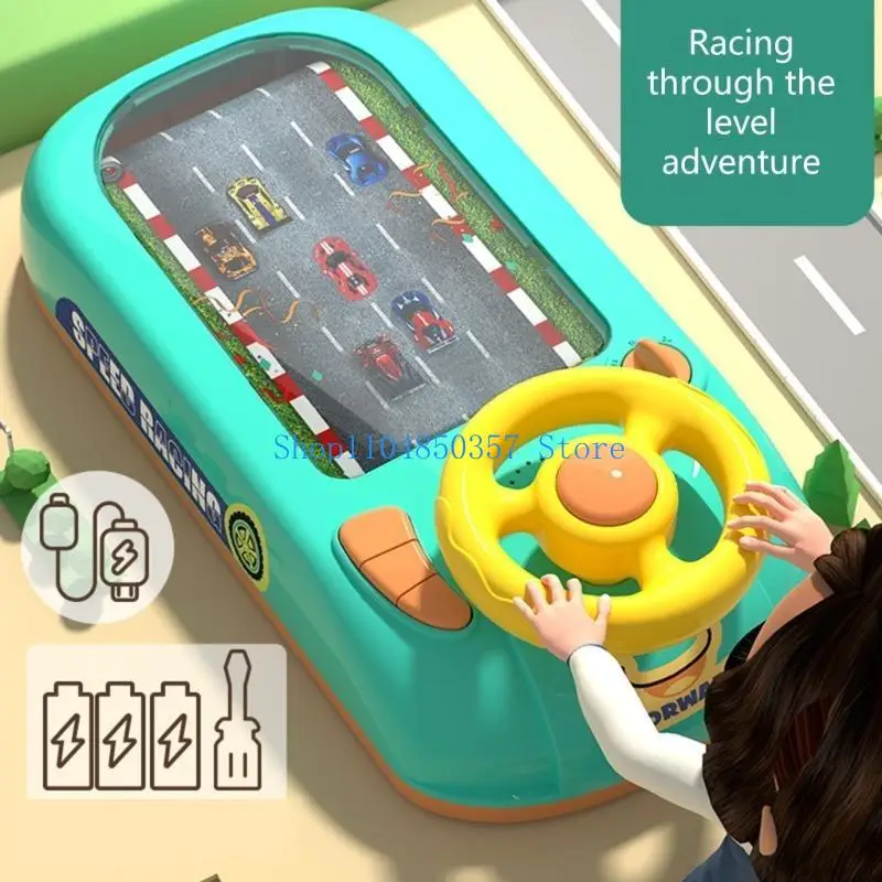 652F Musical Steering Toy Driving Simulator Interactive Race Car Toy Toddler Driving Games Gift for Boys and Girls
652F Musical Steering Toy Driving Simulator Interactive Race Car Toy Toddler Driving Games Gift for Boys and Girls