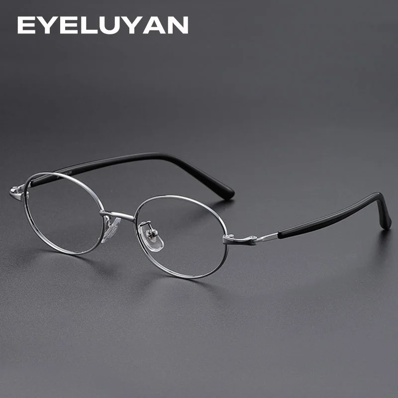 EYELUYAN Retro Oval Glasses Frame Women Ultralight Titanium Alloy Acetate Full Rim Eyewear Optical Eyeglasses Frame
EYELUYAN Retro Oval Glasses Frame Women Ultralight Titanium Alloy Acetate Full Rim Eyewear Optical Eyeglasses Frame