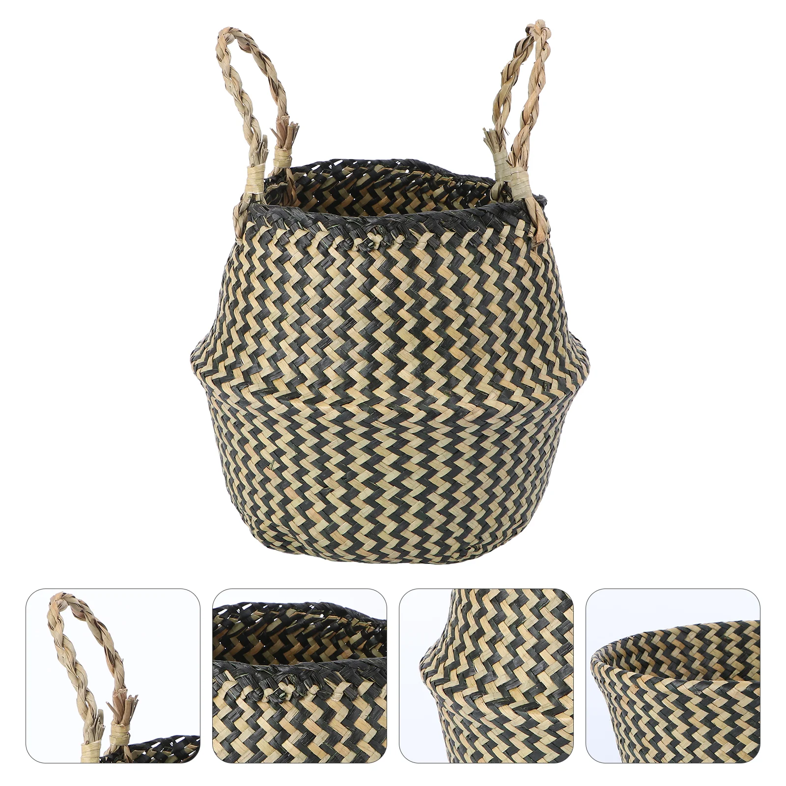 Storage Containers Laundry Baskets Plant Woven Pots Indoor Black Straw Potted Large
Storage Containers Laundry Baskets Plant Woven Pots Indoor Black Straw Potted Large