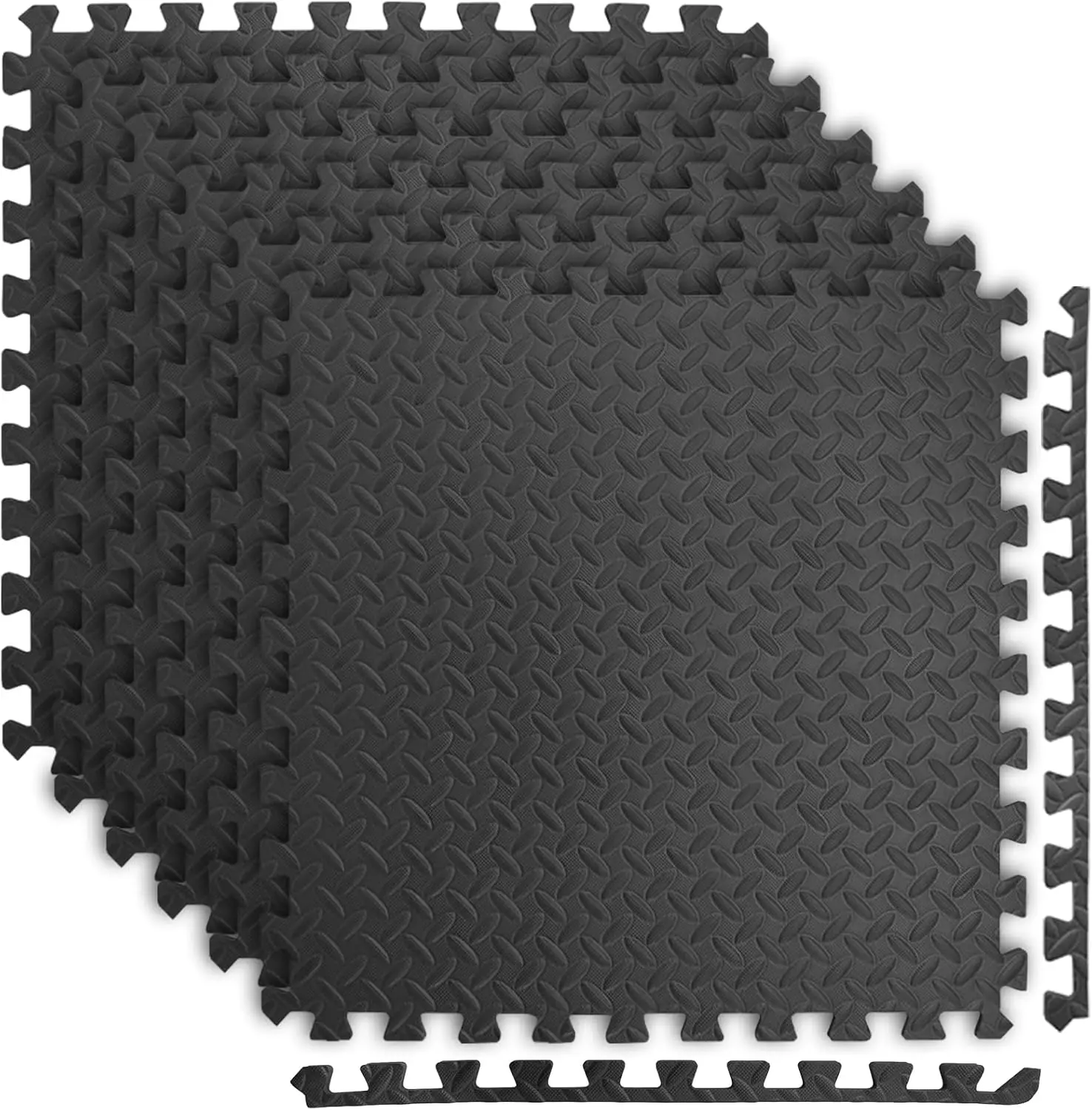Eva Foam Exercise Mats 24x24x0.5in Interlocking Tiles for Gym Flooring, Pack of 6
Eva Foam Exercise Mats 24x24x0.5in Interlocking Tiles for Gym Flooring, Pack of 6
