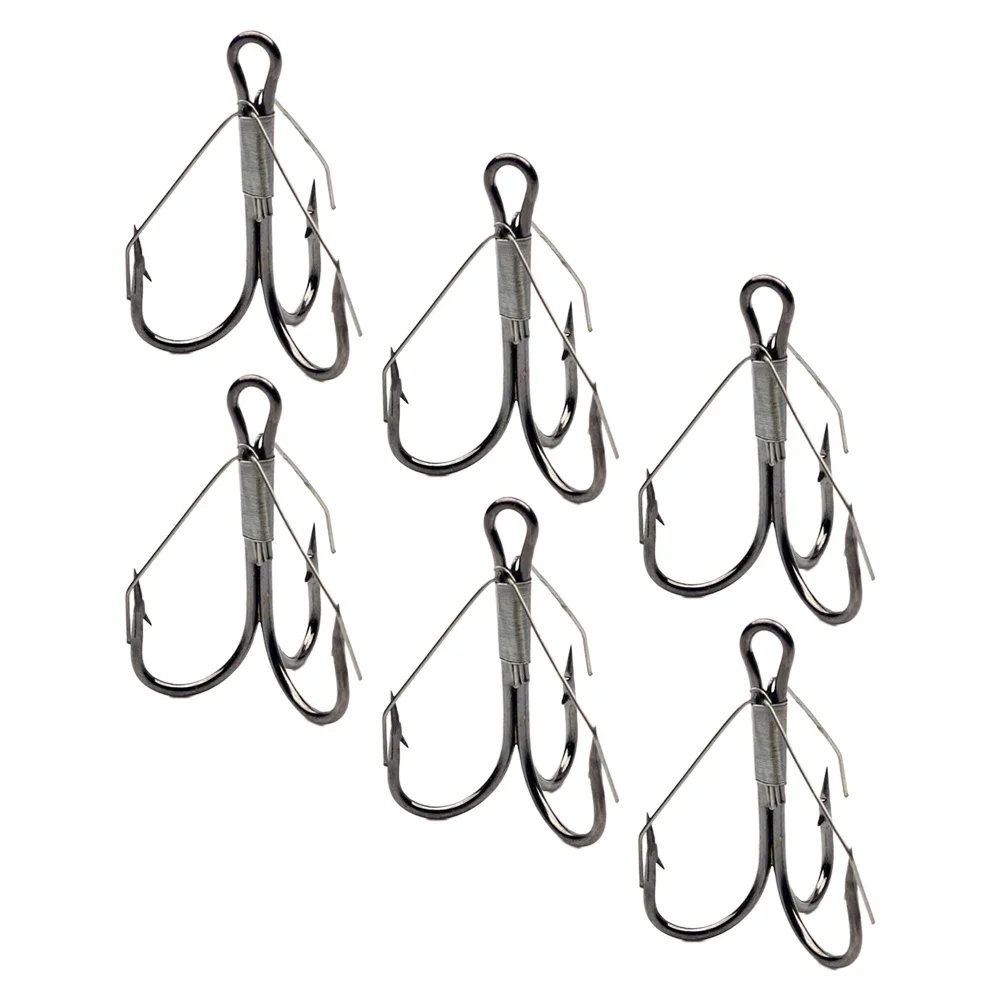 6pcs Treble Fishing Hook Fishing Hook High Carbon Steel Treble Overturned Hooks Fishing Tackle Round Bend Treble For Bass
6pcs Treble Fishing Hook Fishing Hook High Carbon Steel Treble Overturned Hooks Fishing Tackle Round Bend Treble For Bass
