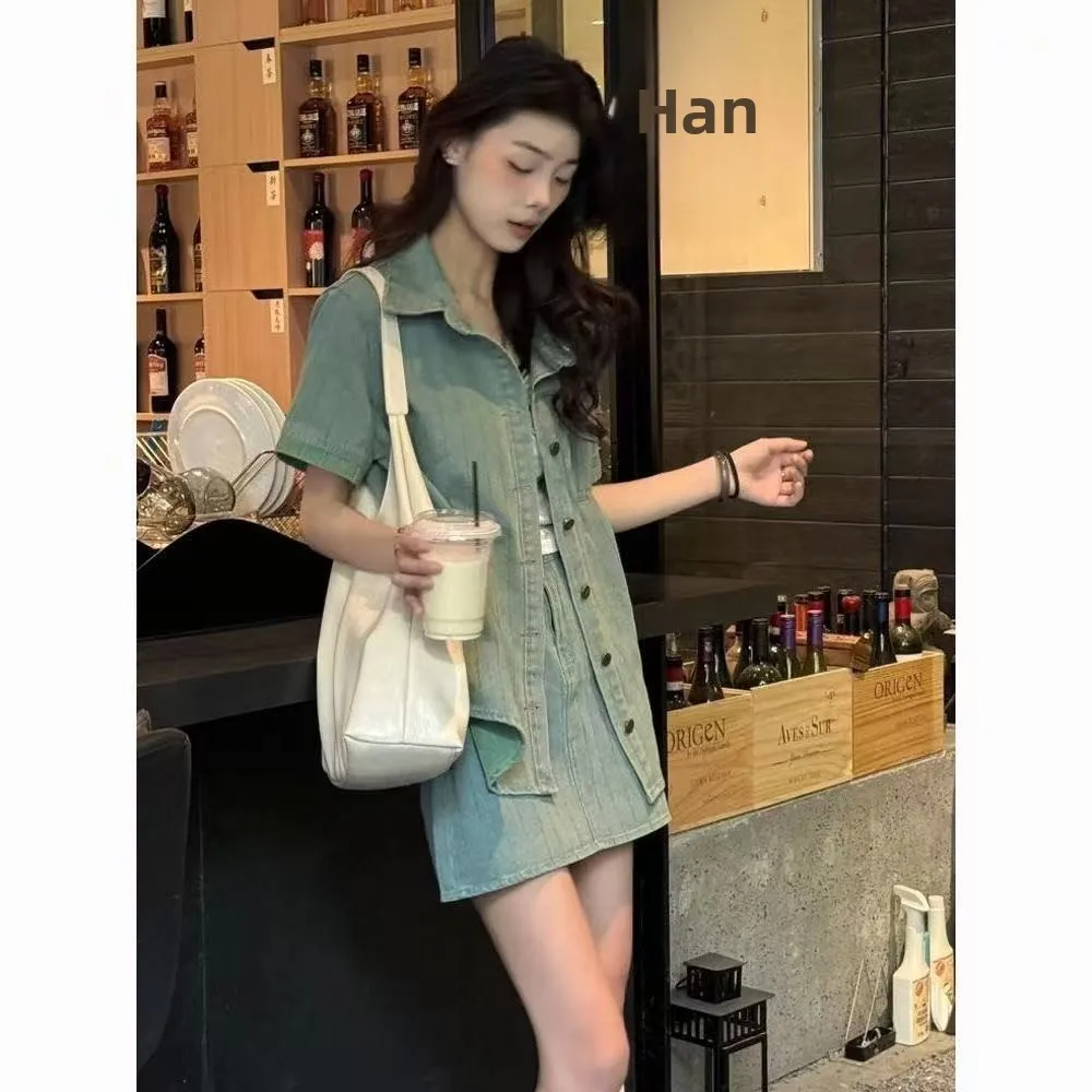 Ретро Faion ort Sve Denim irt Jaet, комплект с юбкой трапециевидной формы с высокой талией, женский летний комплект из смеси хлопка 2022, ансамбль
Ретро Faion ort Sve Denim irt Jaet, комплект с юбкой трапециевидной формы с высокой талией, женский летний комплект из смеси хлопка 2022, ансамбль