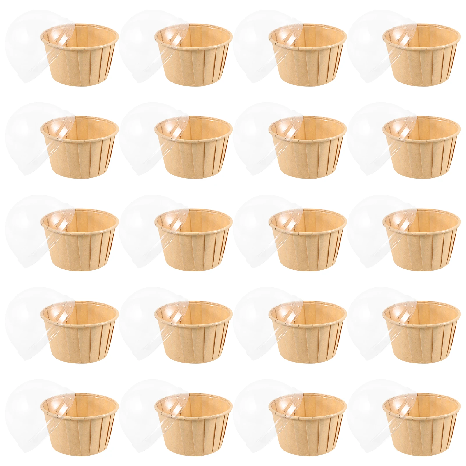 50 Pcs Cake Box Container Round Leak Proof Baking Cups With Lid For Cupcakes Muffins Large Liners Papers Holder Wrappers
50 Pcs Cake Box Container Round Leak Proof Baking Cups With Lid For Cupcakes Muffins Large Liners Papers Holder Wrappers