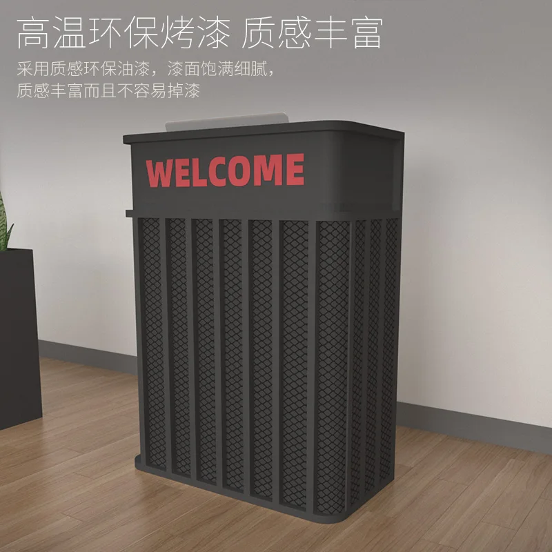 Iron Office Furniture Luxury Reception Counter Salon Atril Steel Pink Desk Table Clothing Store Counter Supermarket Nas Annke
Iron Office Furniture Luxury Reception Counter Salon Atril Steel Pink Desk Table Clothing Store Counter Supermarket Nas Annke
