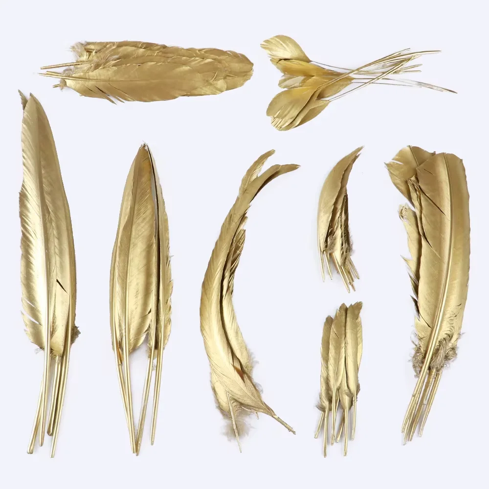 Wholesale 10PCS High Quality Golden Goose Feathers For Crafts Jewelry Making Accessories Wedding Home Decoration Turkey Plumes
Wholesale 10PCS High Quality Golden Goose Feathers For Crafts Jewelry Making Accessories Wedding Home Decoration Turkey Plumes