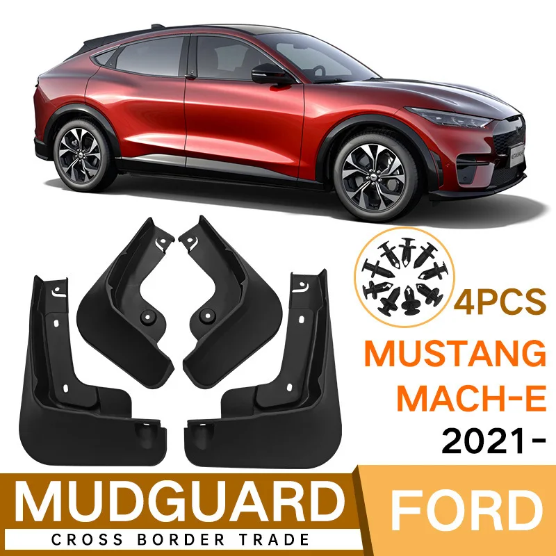 For 2021 Ford Mustang Mach-E Soft Front & Rear Mud Flaps Mudguards Splash Guards Cross-border Auto Accessories
For 2021 Ford Mustang Mach-E Soft Front & Rear Mud Flaps Mudguards Splash Guards Cross-border Auto Accessories