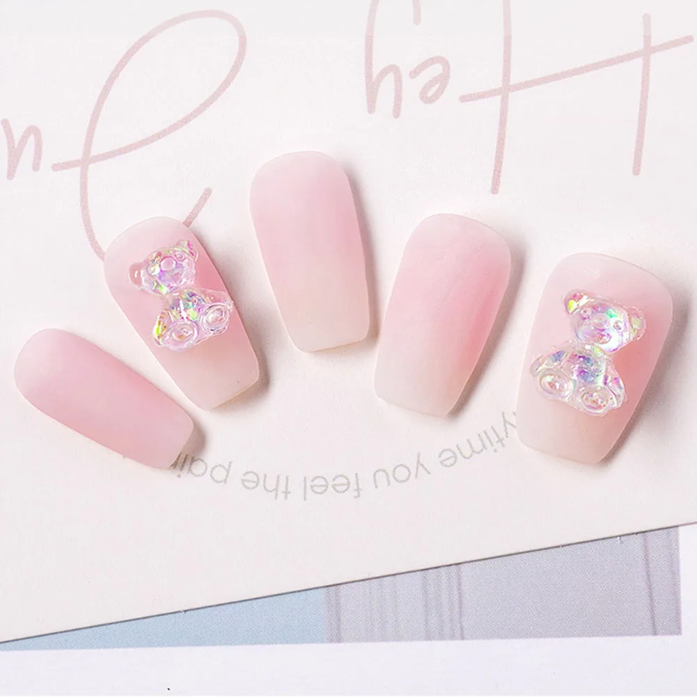 100pcs Bear Jewelry Resin Nail Charms Fingernail Decors Manicure Crystal DIY Accessories Women Decorations Candy Color Acrylic
100pcs Bear Jewelry Resin Nail Charms Fingernail Decors Manicure Crystal DIY Accessories Women Decorations Candy Color Acrylic