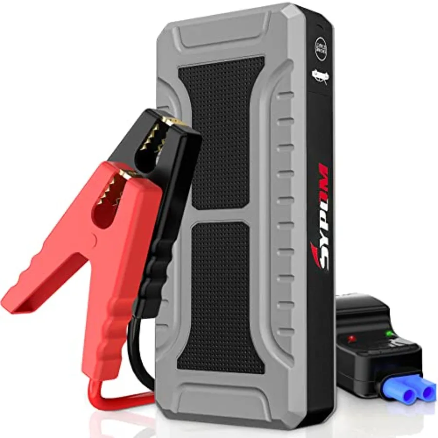 Car Jump Starter for Gas or Diesel Vehicles, 4000A Peak, Portable 12V Booster Power Pack with LED Light and USB Quick Charge
Car Jump Starter for Gas or Diesel Vehicles, 4000A Peak, Portable 12V Booster Power Pack with LED Light and USB Quick Charge