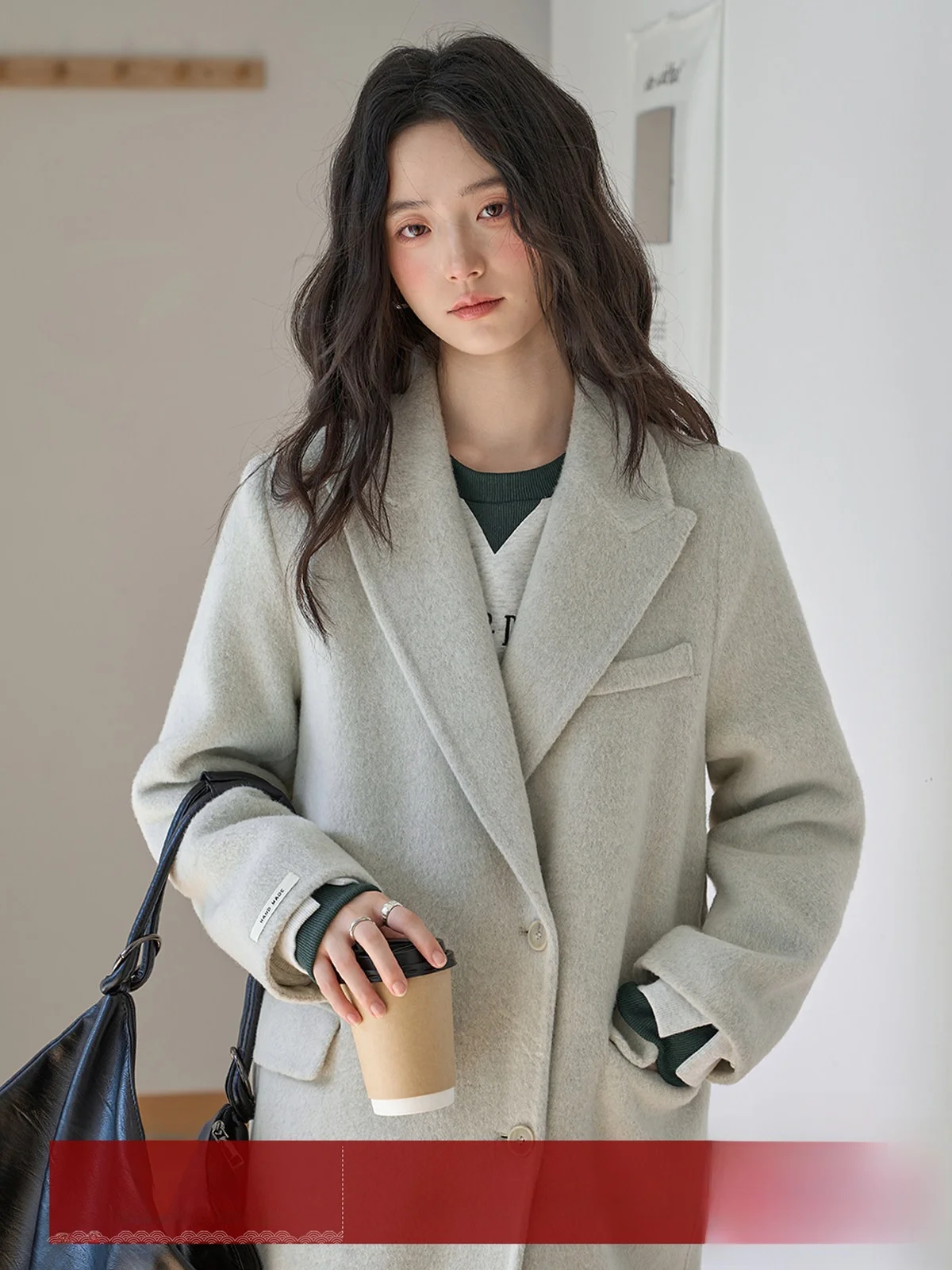 MoZa Double-Faced Camere Woolen Coat Women's Loose Long Tailored Lapel Winter Outerwear Ele Sle Pure Color
MoZa Double-Faced Camere Woolen Coat Women's Loose Long Tailored Lapel Winter Outerwear Ele Sle Pure Color