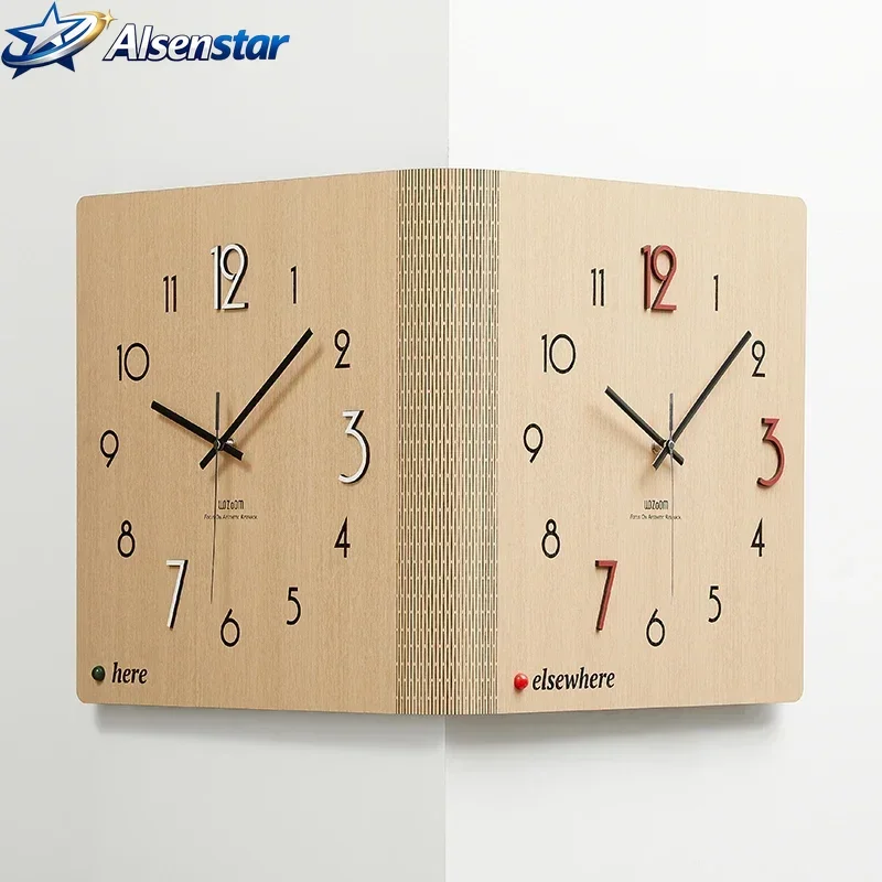 Modern Double-Sided Corner Clock - Creative Minimalist Wall Timepiece for Living & Dining Room Trendy Home Decor
Modern Double-Sided Corner Clock - Creative Minimalist Wall Timepiece for Living & Dining Room Trendy Home Decor
