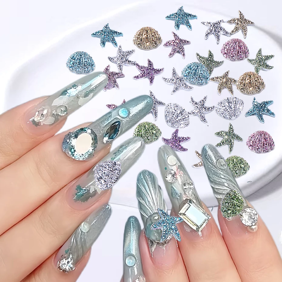 50/100pcs 3D Summer Ocean Nail Art Charms Mixed Punk Manicure Metal Shell/Starfish Diamond Gems Nail Art Decoration Accessories
50/100pcs 3D Summer Ocean Nail Art Charms Mixed Punk Manicure Metal Shell/Starfish Diamond Gems Nail Art Decoration Accessories