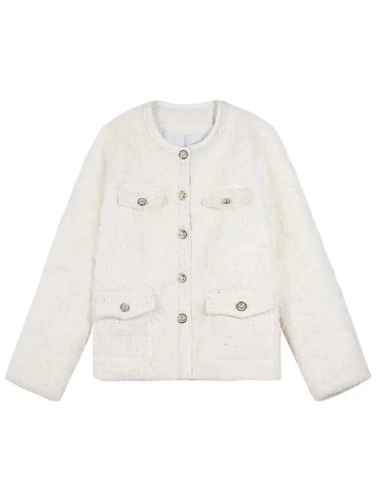 Korean Lamb Wool Coats Women Streetwear fashion women's coat Faux Fur Jackets Office Lady Elegant Thick Warm Loose Women's Coat
Korean Lamb Wool Coats Women Streetwear fashion women's coat Faux Fur Jackets Office Lady Elegant Thick Warm Loose Women's Coat