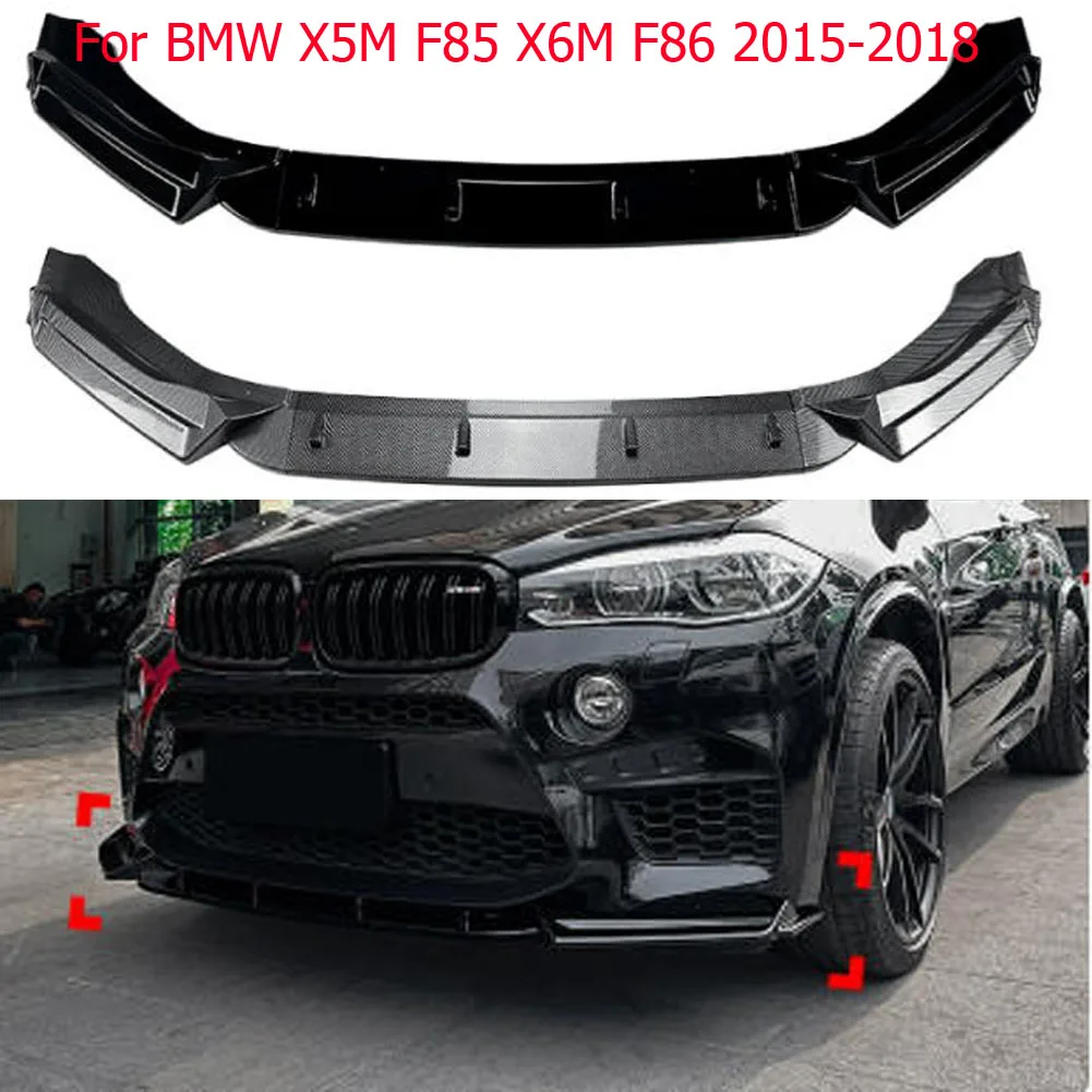 For BMW X5M F85 X6M F86 2015-2018 Front Lip Spoiler Bumper Shovel Lower Lip Splitter Modification Car Body Kit Glossy Black
For BMW X5M F85 X6M F86 2015-2018 Front Lip Spoiler Bumper Shovel Lower Lip Splitter Modification Car Body Kit Glossy Black