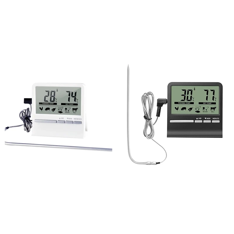 ABDJ-Kitchen Digital Cookingthermometer Meat Food Temperature For Oven BBQ Grill Timer Function With Heat Meter For Cooking
ABDJ-Kitchen Digital Cookingthermometer Meat Food Temperature For Oven BBQ Grill Timer Function With Heat Meter For Cooking
