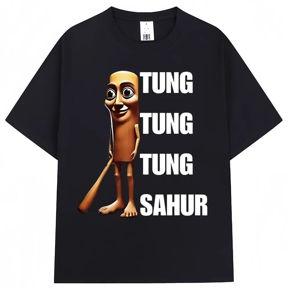 Tung Tung Tung Sahur Funny Baseball Bat Meme T Shirt Men Women Fashion Humor Popular T Shirts Loose Summer O-Neck Cotton T-Shirt
Tung Tung Tung Sahur Funny Baseball Bat Meme T Shirt Men Women Fashion Humor Popular T Shirts Loose Summer O-Neck Cotton T-Shirt