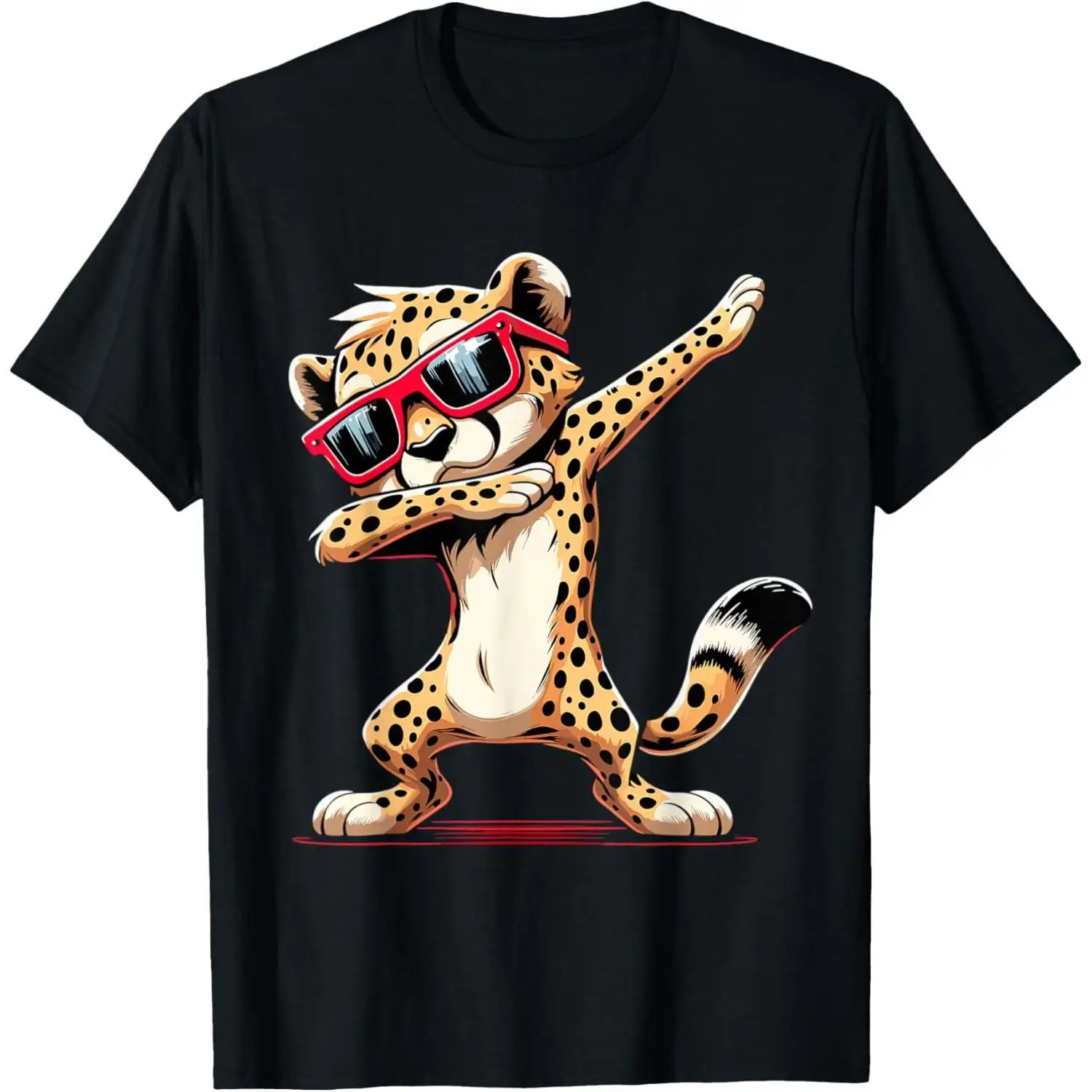 Cotton Short Sleeve Crewneck Oversized Breathable Comfy Graphic Printed Tee With Dabbing Cheetah & Sunglasses Design Casual Wear
Cotton Short Sleeve Crewneck Oversized Breathable Comfy Graphic Printed Tee With Dabbing Cheetah & Sunglasses Design Casual Wear