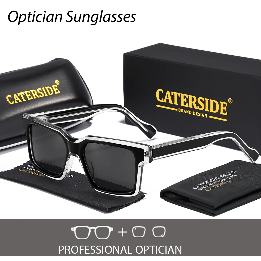 CATERSIDE Unisex Fashionable Optical Sunglasses Premium Acetate Frame Prescription Glasses Customized Lenses Gift Glasses UV400
CATERSIDE Unisex Fashionable Optical Sunglasses Premium Acetate Frame Prescription Glasses Customized Lenses Gift Glasses UV400