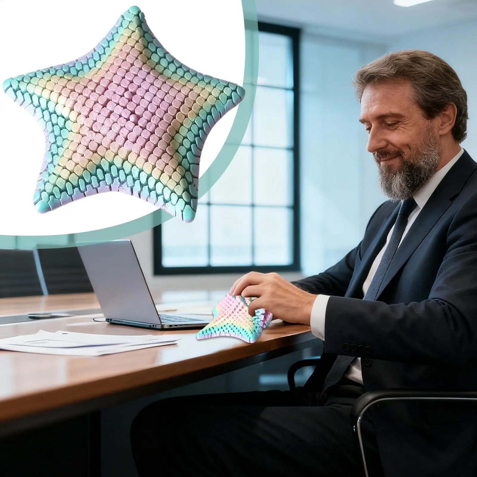 3D-печатная игрушка-антистресс в виде морской звезды, гибкая сенсорная игрушка для снятия стресса для офиса, школы, путешествий, подарков на Новый год, подарков для детей
3D-печатная игрушка-антистресс в виде морской звезды, гибкая сенсорная игрушка для снятия стресса для офиса, школы, путешествий, подарков на Новый год, подарков для детей