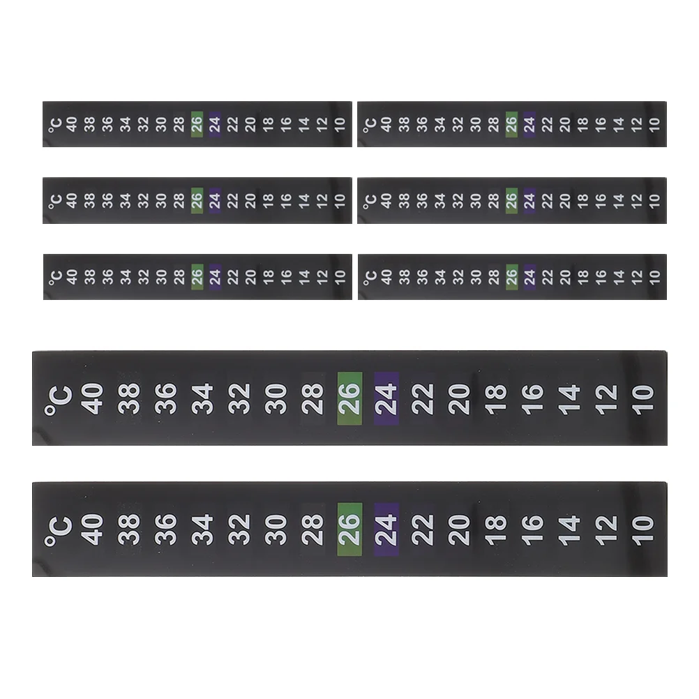 8 Pcs Fish Tank Temperature Sticker Aquarium Water Tester Strips Thermometer Animal Gauge Decor Digital
8 Pcs Fish Tank Temperature Sticker Aquarium Water Tester Strips Thermometer Animal Gauge Decor Digital
