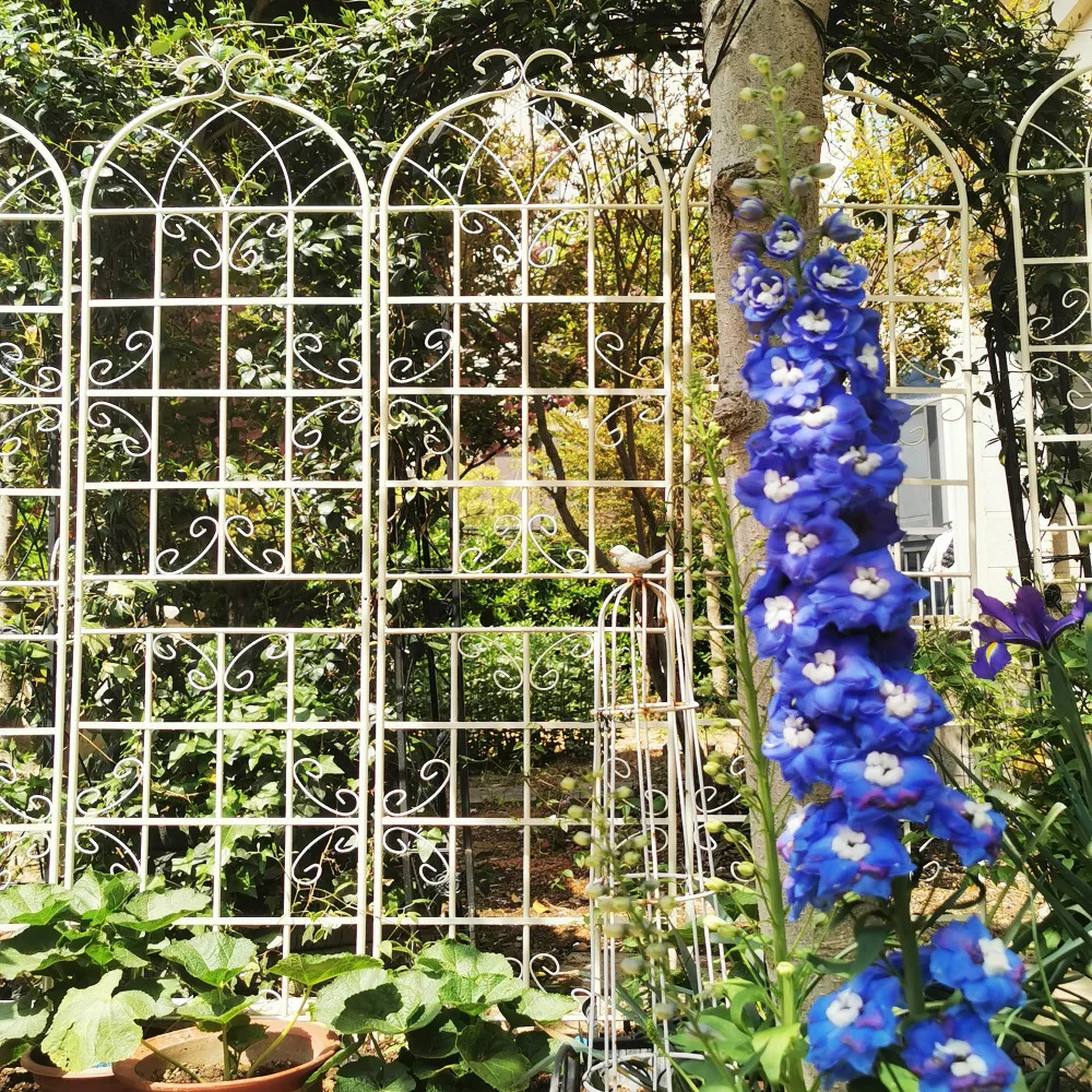2 Pack Metal Garden Trellis 86.7" x 19.7" Rustproof Trellis for Climbing Plants Outdoor Flower Support Cream White
2 Pack Metal Garden Trellis 86.7" x 19.7" Rustproof Trellis for Climbing Plants Outdoor Flower Support Cream White